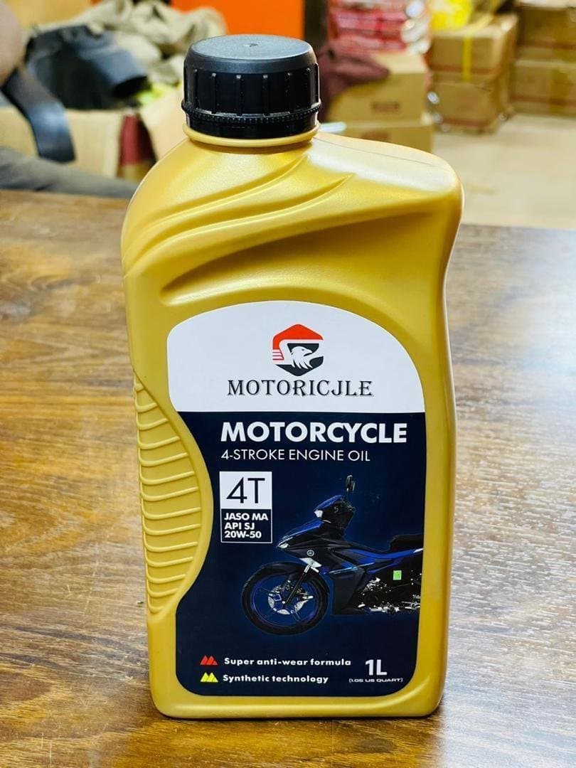 Huile Moteur Moto 4T 20W-50 – 1L (JASO MA / API SJ)
