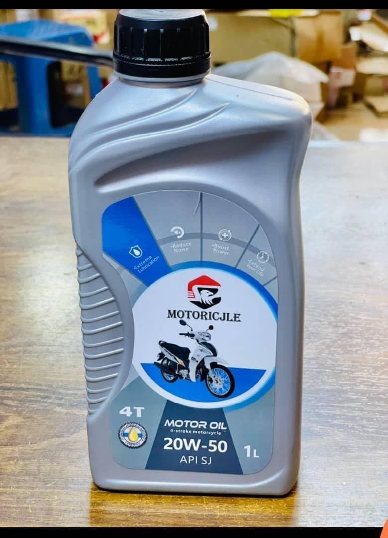 Huile Moteur Moto 4T 20W-50 API SJ – 1L (Motoricjle)