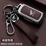 Porte-clé Premium Honda avec Housse de Protection en Cuir